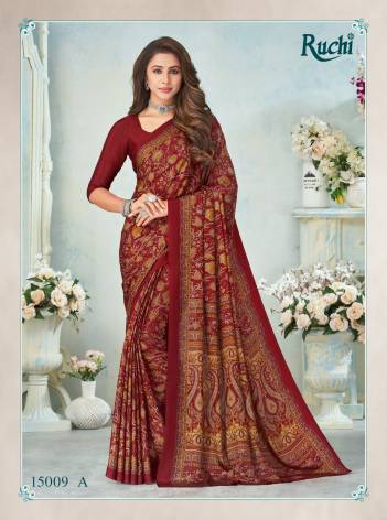 Vivanta Silk Hits Vol 12 By Ruchi Crepe Silk Daily Wear Saree Collection